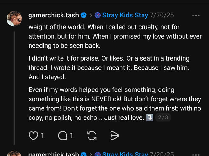 "I said it first."